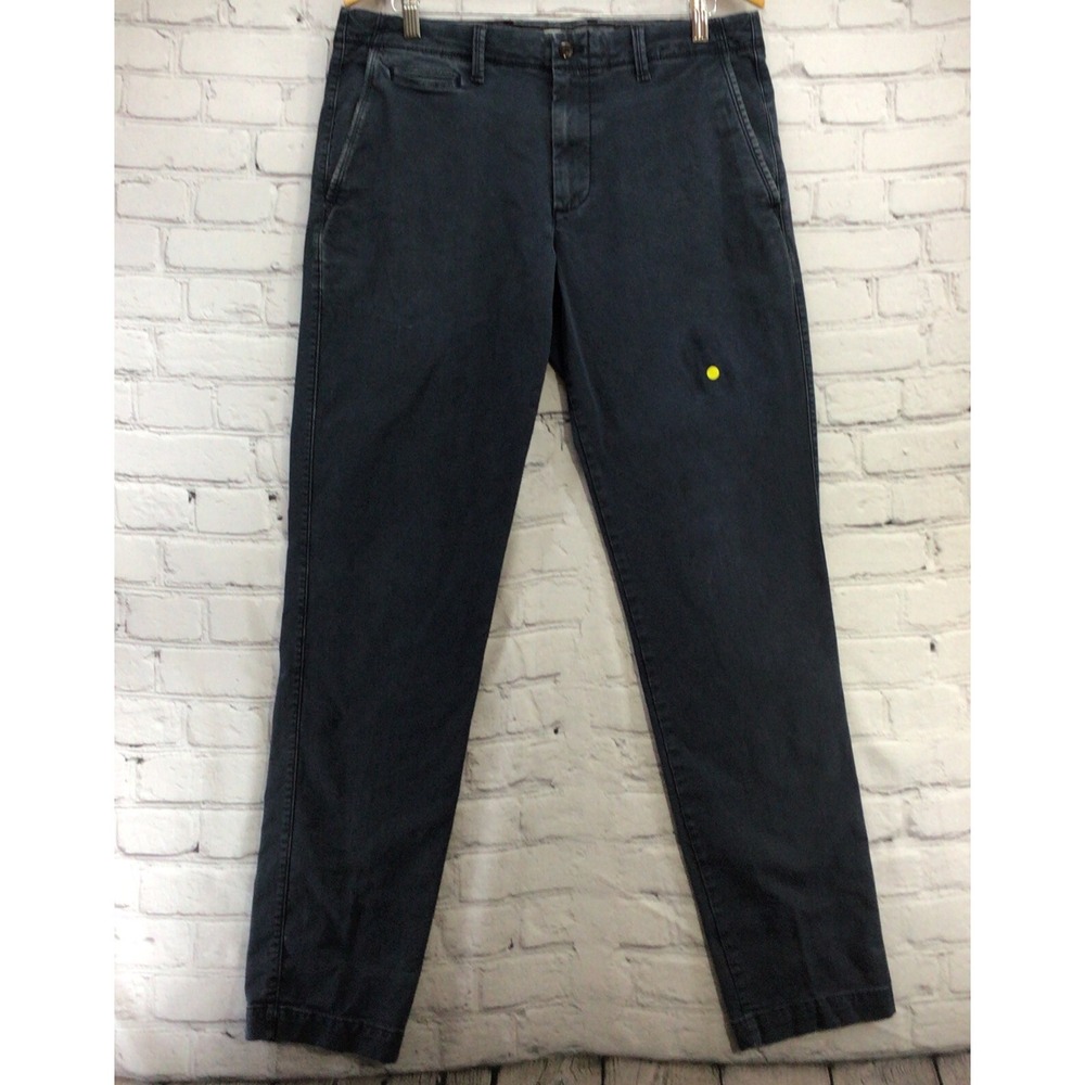 Gap‎ Pants Mens Sz 34X34 Slim Navy Blue Flaw